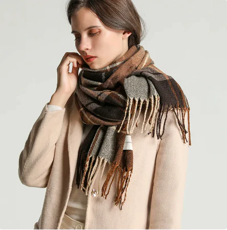 Sciarpa in IM Cashmere Quadri